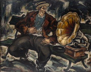 Stanisław Eleszkiewicz (1900 Czutowo k. Połtawy - 1963 Paryż), Mężczyzna z gramofonem