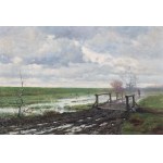 Józef Rapacki (1871 Warszawa - 1929 Olszanka k. Skierniewic), Pejzaż/Zła droga, 1912 r.