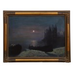 Soter Jaxa-Małachowski (1867 Wolanów - 1952 Kraków), Lake Garda at night, 1919.