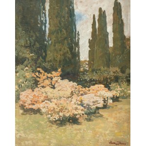Ivan Trush (1869 Vysotsk - 1940 Lviv), Landscape with cypresses, 1926.