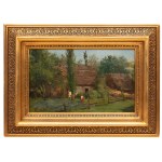 Konstanty Niemczykiewicz (1848-1917), Country homestead, 1894.
