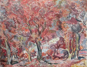 Maurycy Mędrzycki (1890 Łódź - 1951 Paul de Vance), Jesień w Saint Paul de Vence