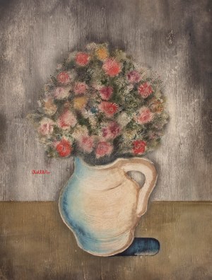 Jankiel Adler (1895 Tuszyn k. Łodzi - 1949 Aldbourne/Anglia), Bukiet w wazonie