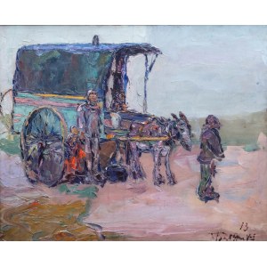 Włodzimierz Terlikowski (1873 Poraj - 1951 Paříž), U vozu, 1913.