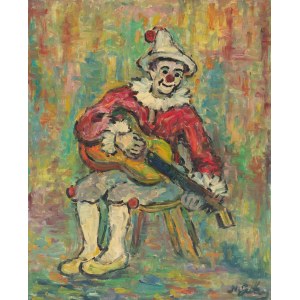 Nathan Gutman (1914 Warszawa - 1990 Paryż), Pierrot grający na gitarze