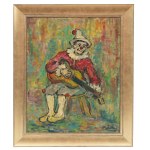 Nathan Gutman (1914 Warszawa - 1990 Paryż), Pierrot grający na gitarze
