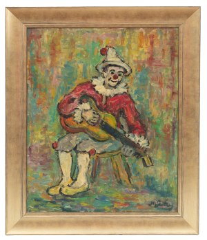 Nathan Gutman (1914 Warszawa - 1990 Paryż), Pierrot grający na gitarze