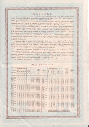 Łódź 6 % Wandeldarlehen Serie A über 100 PLN, Łódź 1934.