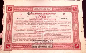 State Agricultural Bank, 7 %/4,5 % Hypothekenanleihe über 5.000 £ vom 19(28).