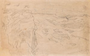 Stanisław Wyspiański (1869 Kraków - 1907 Kraków), Widok z Krzemionek na Wawel, 1895