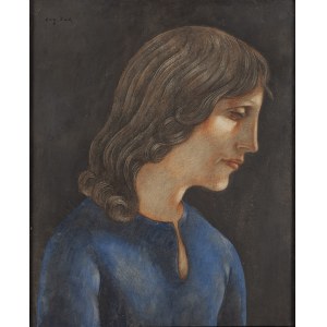 Eugeniusz Zak (1884 Mohylno, Bielorussia - 1926 Parigi), Profilo di giovane uomo (Studio di testa)