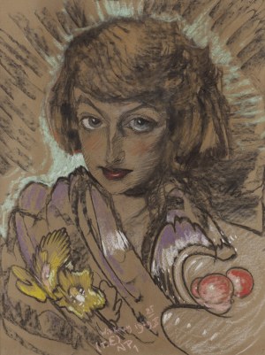 Stanisław Ignacy Witkiewicz Witkacy (1885 Warszawa - 1939 Jeziory na Polesiu), Portret Neny Stachurskiej, 1929