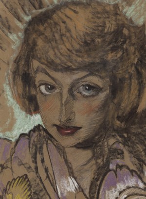 Stanisław Ignacy Witkiewicz Witkacy (1885 Warszawa - 1939 Jeziory na Polesiu), Portret Neny Stachurskiej, 1929