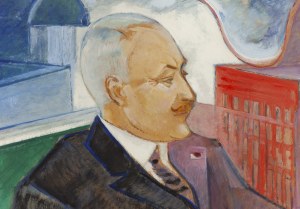 Leon Kazimierz Antoni Chwistek (1884 Kraków - 1944 Barwisze k. Moskwy), Portret Kazimierza Władysława Kumanieckiego, 1927