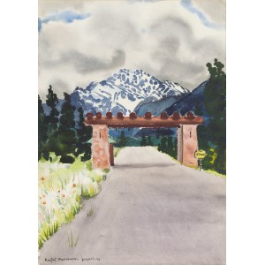 Rafał Malczewski (1892 Cracovia - 1965 Montreal), Paesaggio da Jasper, 1943