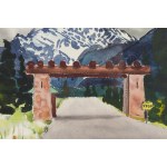 Rafał Malczewski (1892 Cracovia - 1965 Montreal), Paesaggio da Jasper, 1943