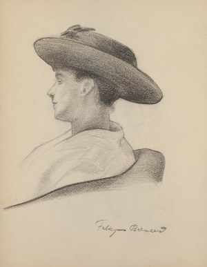 Zofia Stryjeńska (1891 Kraków - 1976 Genf), Porträt des Komponisten Zdzisław Jachimecke (Vorderseite) / Porträt von Felicja (Rückseite)