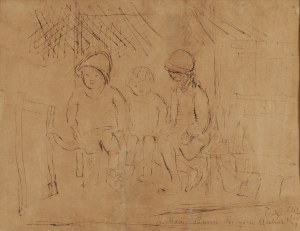 Tadeusz Makowski (1882 Oświęcim - 1932 Paryż), Trójka dzieci, 1932