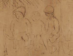 Tadeusz Makowski (1882 Oświęcim - 1932 Paryż), Trójka dzieci, 1932