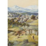 Soter Jaxa Malachowski (1867 Wolanów u Oděsy - 1952 Krakov), Panorama historické Palestiny, 1934
