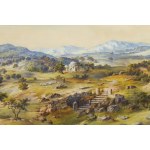 Soter Jaxa Malachowski (1867 Wolanów u Oděsy - 1952 Krakov), Panorama historické Palestiny, 1934