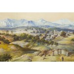Soter Jaxa Malachowski (1867 Wolanów u Oděsy - 1952 Krakov), Panorama historické Palestiny, 1934