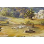 Soter Jaxa Malachowski (1867 Wolanów u Oděsy - 1952 Krakov), Panorama historické Palestiny, 1934