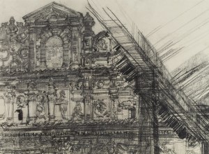 Henryk Dąbrowski (1927 Warszawa - 2006 Warszawa), Kamienica Przybyłów w Kazimierzu Dolnym, 1962
