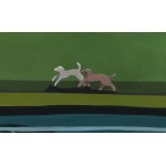 Damian Lisiewski (b. 1992), Dogs in the Rabbit House, 2025