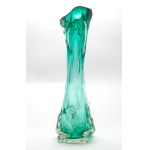 Ząbkowice Glassworks, Ząbkowice Glassworks, "Sękacz" vase, tinted glass, Poland, 1970s.
