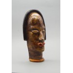 Alina Grosset-Baran, Alina Grosset-Baran, Wall sculpture, head, art ceramics