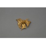 Bow brooch, gilt silver (filigree), 20th century.