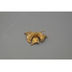 Bow brooch, gilt silver (filigree), 20th century.