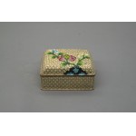 Cloisonné jewelry box, brass, China, 20th century.