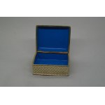 Cloisonné jewelry box, brass, China, 20th century.