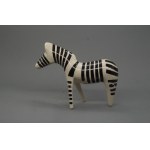 Zebra pattern inspired figurine / New Look style figurine, circa 1957.