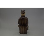 Figural decanter Lighthouse Keeper with set of 6 glasses, England, 2nd half of 20th century.