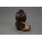 Figural decanter Lighthouse Keeper with set of 6 glasses, England, 2nd half of 20th century.