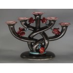 Five-branched candlestick, Breslau (Wroclaw), first half of the 20th century.