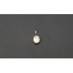 Silver secretary with leaf motif, sample 900, miniature medallion, 1st half of 20th century.