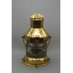 Marine (navigation) lamp, brass, USA (Miami, Florida), 19th century.
