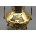 Marine (navigation) lamp, brass, USA (Miami, Florida), 19th century.