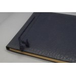Photo album, 1960s, navy blue "spider web"