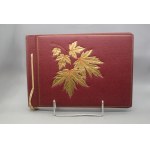 PRL photo album, maple leaves (gilded), new