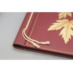 PRL photo album, maple leaves (gilded), new