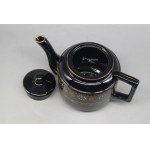 Tea set, stoneware, Czechoslovakia, serves 6, teapot, milk jug, sugar bowl, early 20th century
