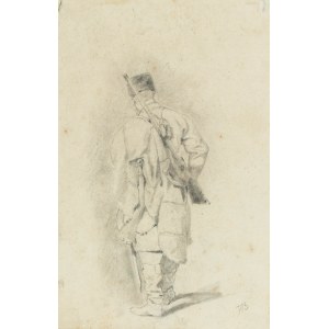 Józef Brandt (1841 Szczebrzeszyn - 1915 Radom), Soldier (Cossack with rifle), 1864-1865.