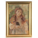 Teodor Axentowicz (1859 Braşov/Roumanie - 1938 Cracovie), Jeune fille au livre de prières
