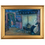Artur Markowicz (1872 Kraków -1934 there), Interior of a Dutch chamber, 1925.