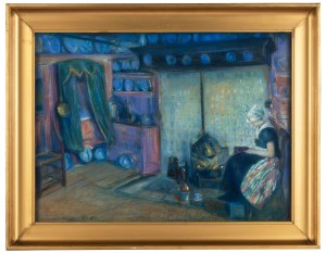 Artur Markowicz (1872 Kraków -1934 tamże), Wnętrze izby holenderskiej, 1925 r.